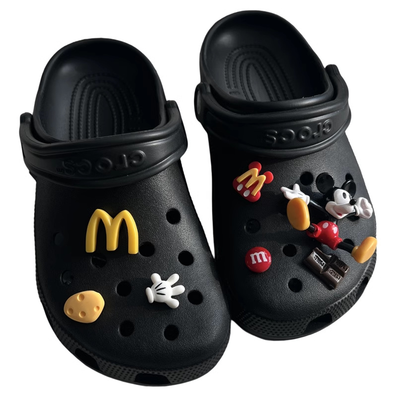 洞靴アクセサリーdiyミッキー靴花趣味食遊びカルロチ洞靴アクセサリー女性装飾