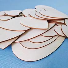 心形木质木板薄木片diy制作儿童装饰挂件材料爱心木片烙画涂鸦板