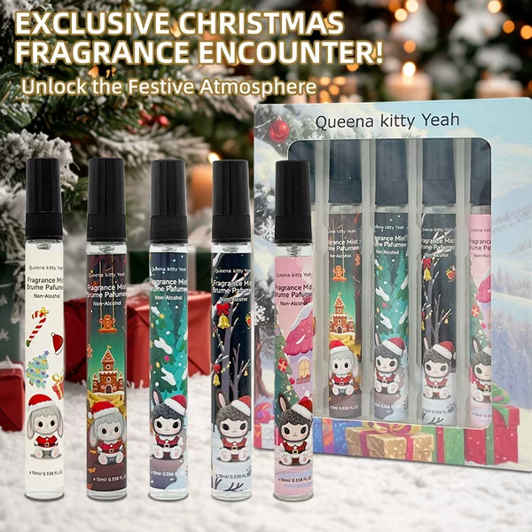 Cross-Border Export Non-Alcoholic 5-Pack Christmas Small Perfume Gift Box with Complete Qualifications Export Fragrance Spray Christmas