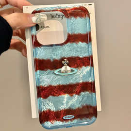 imd双层手机壳高级感苹果17pro豹纹磁吸保护套手机保护套防滑