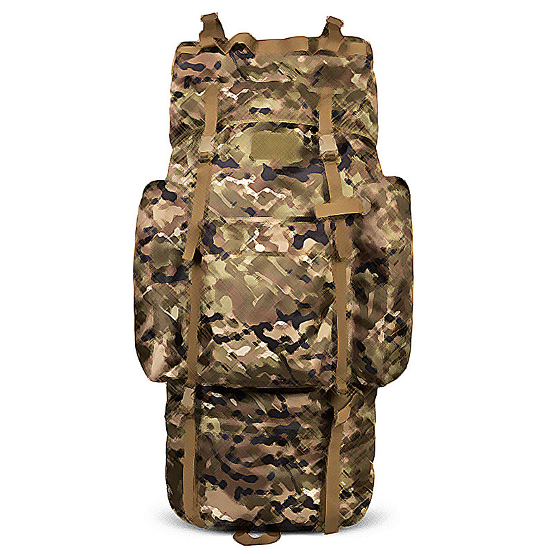 110L Large Capacity Hiking Backpack with U-Shaped Frame, Tactical Dual Shoulder Backpack, Outdoor Leisure Travel Hiking Backpack