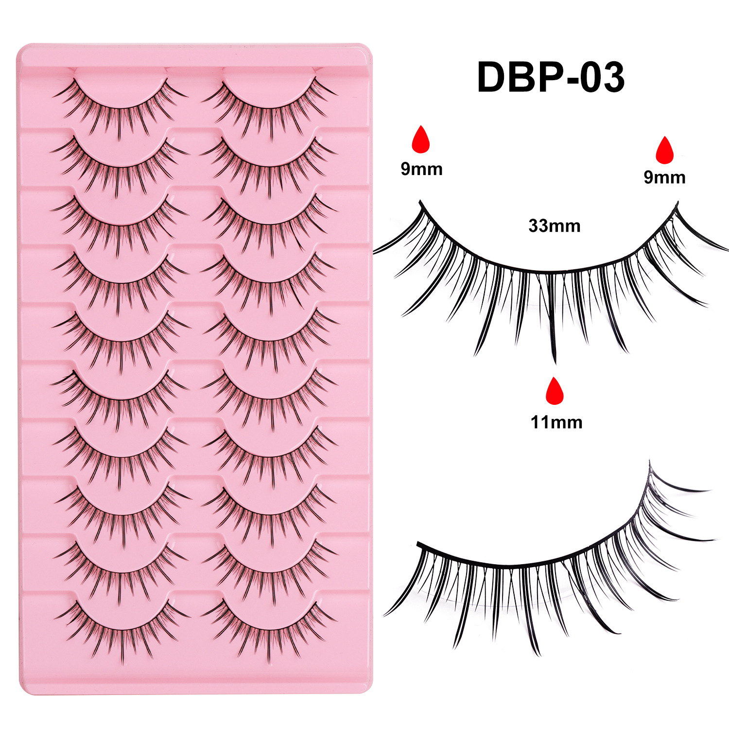 10 pares de pestañas postizas tridimensionales de tallo duro, estilo europeo y americano, pestañas en racimo completas y densas, pestañas postizas de una sola pieza para maquillaje de escenario para maquilladores.