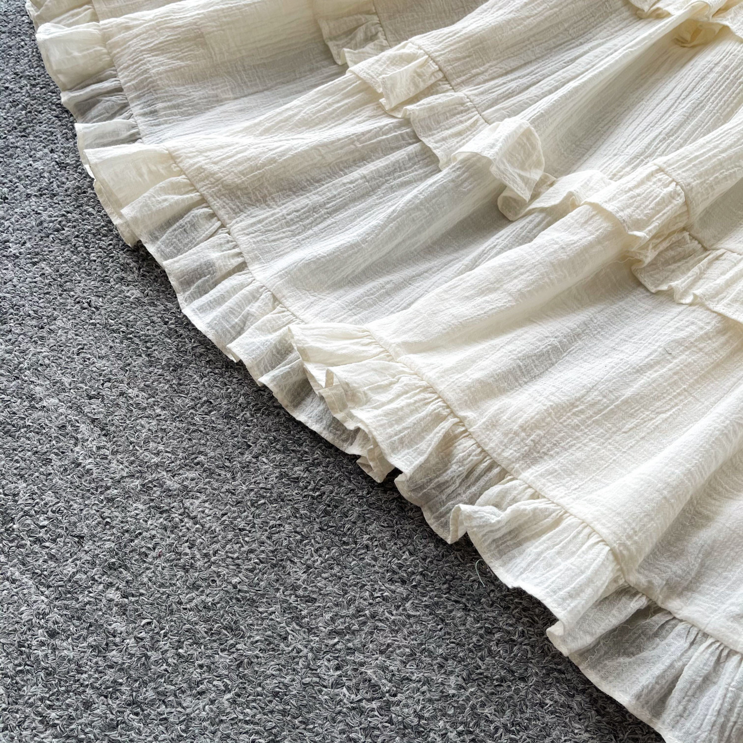 Women's French Style Sleeveless Dress Summer Korean Ruffled Tiered Skirt Slimming Elegant Long Dress Vacation Inspired_ecoleips.com