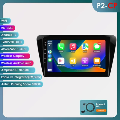 Cross-border applicable to Volkswagen Skoda Ming Rui 13-18 Android large screen navigation GPS reversing image all-in-one machine (DVD Navigation) - wifi-version-quad-core-2-32g-with-carplay-10-inch-for-skoda-octavia
