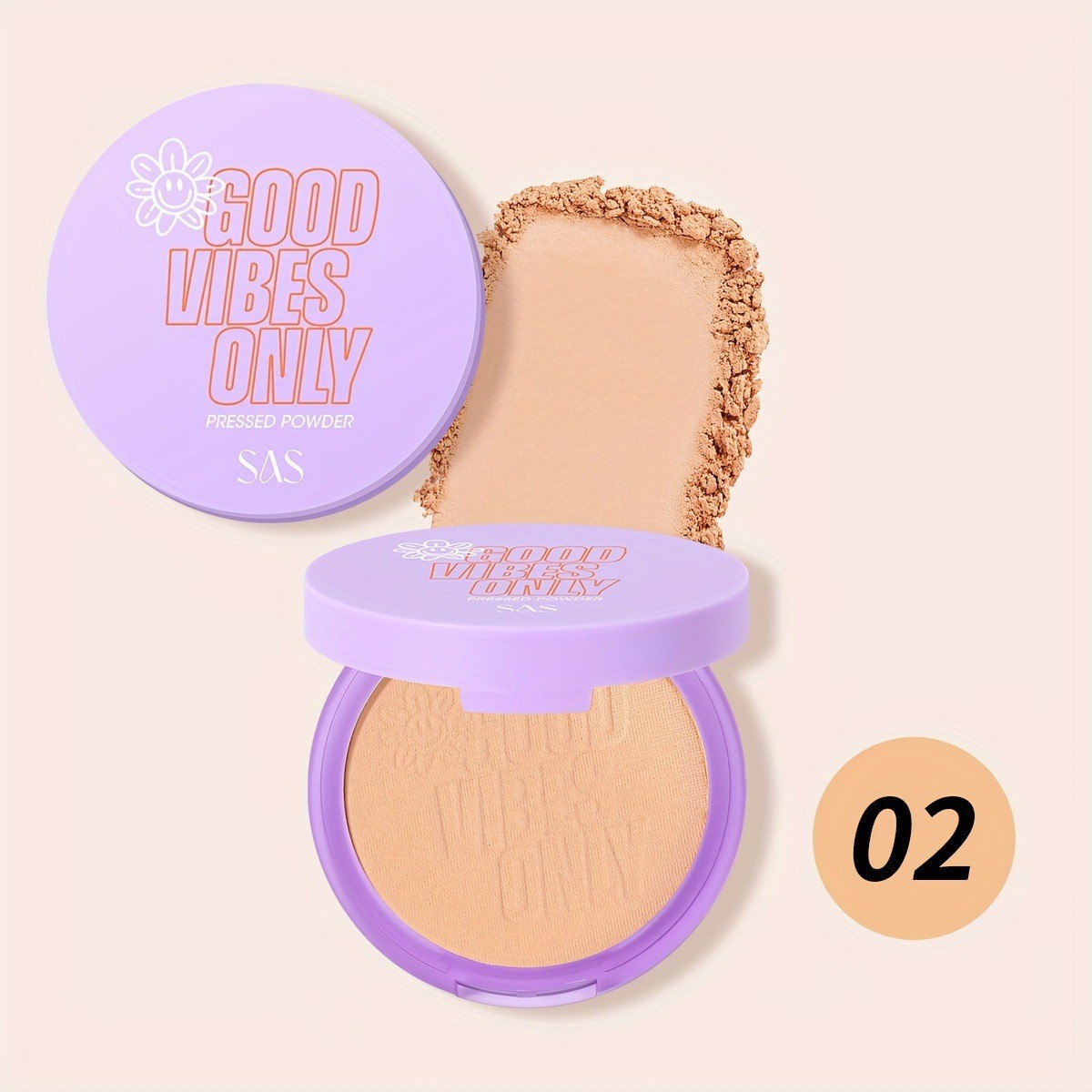 USHAS polvo spot transfronterizo de Europa y Estados Unidos opacador mate efecto de maquillaje control de aceite húmedo impermeable a prueba de sudor SAF031A