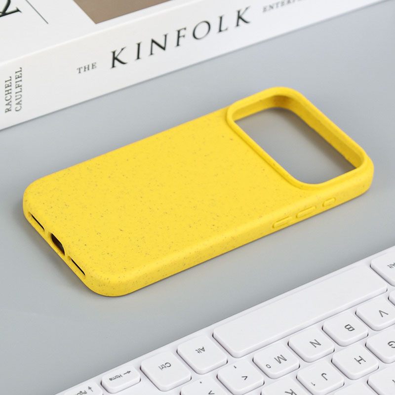 New Model Suitable for Iphone17Pro Simple Mobile Phone Case Environmentally Friendly and Degradable Wheat Straw Mobile Phone Case Recycled New Model Suitable for Iphone17Pro Simple Mobile Phone Case Environmentally Friendly and Degradable Wheat Straw Mobile Phone Case Recycled