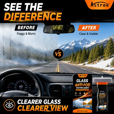 Automotive glass defogging agent of anti-fog spray for car