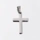 Hot sale mirror polished stainless steel 14*21mm/17 * 32mm cross pendant accessories hanging parts with melon seed buckle