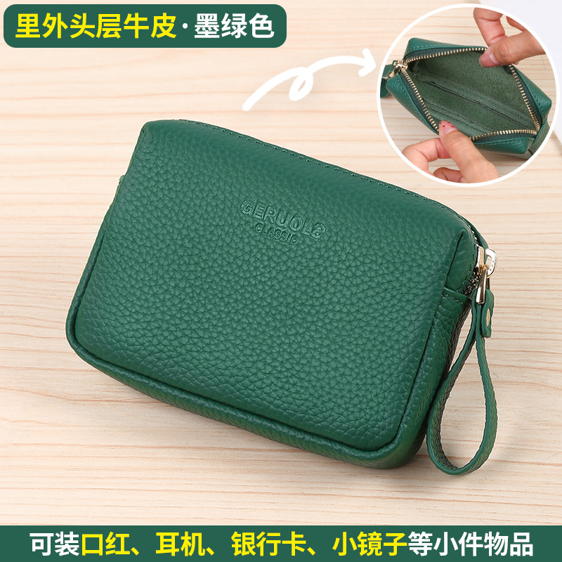 Cartera de cambio de lápiz labial de color sólido transfronterizo nueva bolsa de mano con cremallera corta de tarjeta bancaria bolsa de almacenamiento japonesa y coreana
