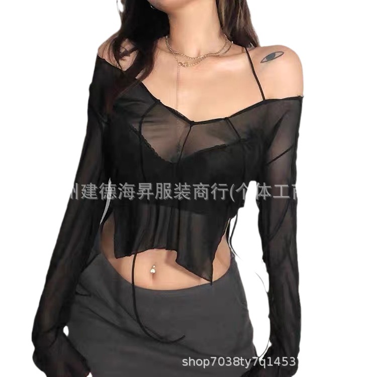 Nuevo tipo de chaqueta de shein para mujeres de tamaño grande decoración de mujer delgada sexy chica caliente de manga corta miscelánea de cola transfronteriza despeje de suministro image 6