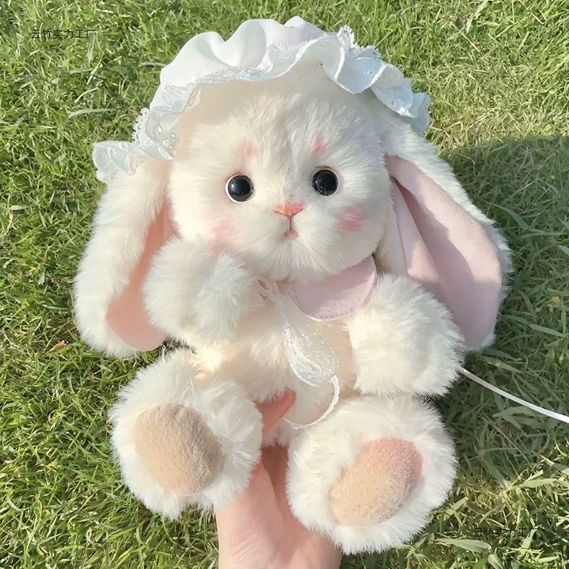 Настоящий кролик‑плюш: набор материалов в сумке, handmade; карта рождения, инструкции и инструменты