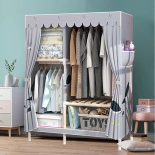 Multi-division Cabinet Household Storage Cabinet Cabinet Simple Wardrobe Solid Wood Locker Bedroom Household Cabinet Wooden Wardrobe Clothes