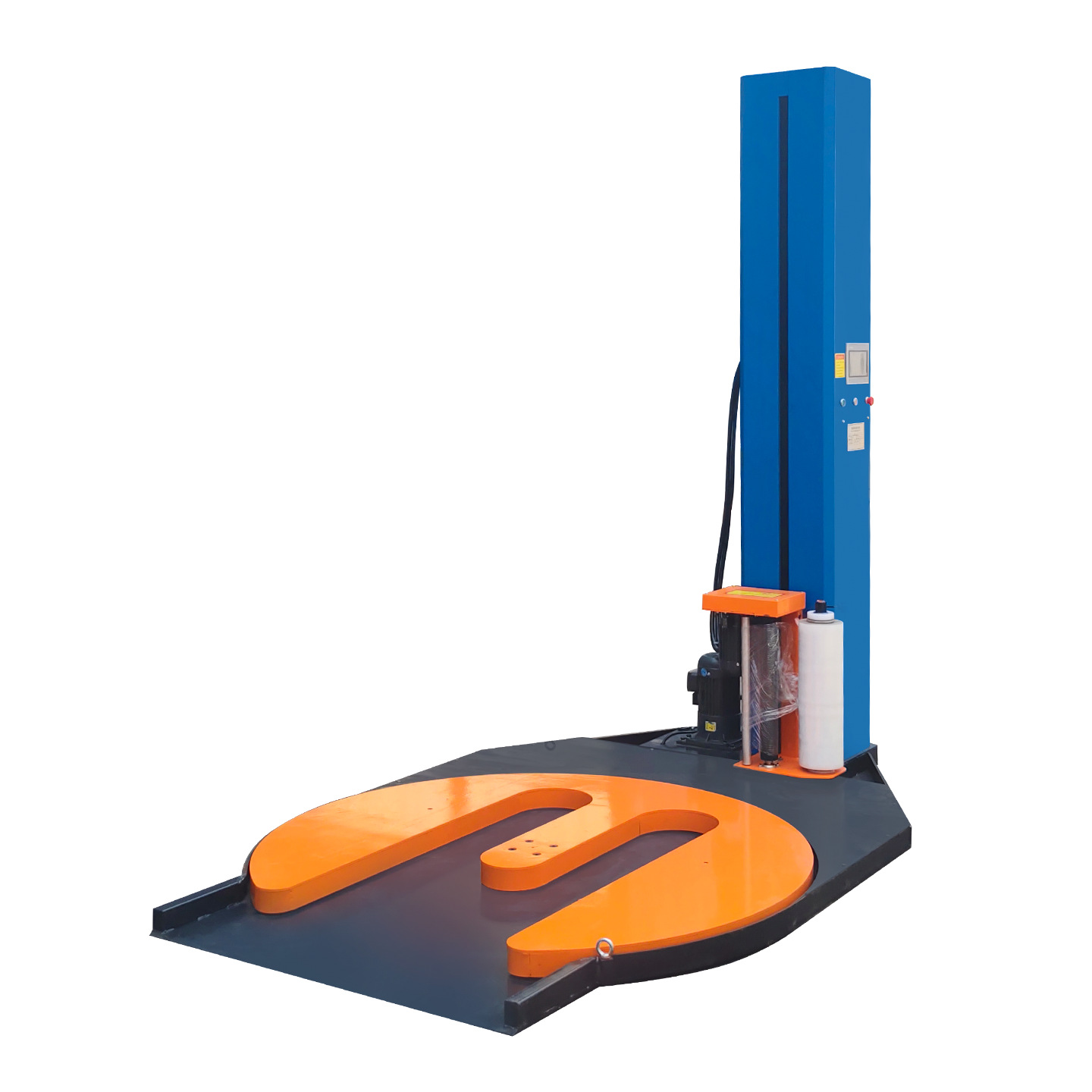 Máquina de enrollamiento tipo M fábrica de embalaje de fuente industrial máquina automática de enrollamiento de película máquina inteligente de enrollamiento de película de bandeja