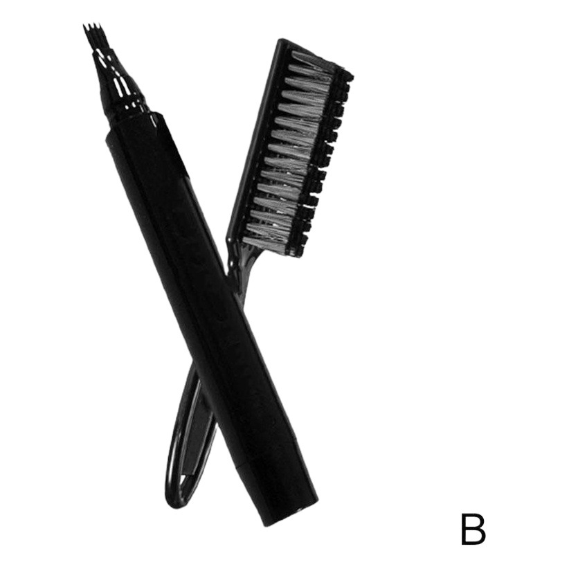 Versión mejorada de la pluma de la barba nuevo cuatro-tenedor pluma de la barba cepillo de la barba traje de cepillo de la barba pencilopp