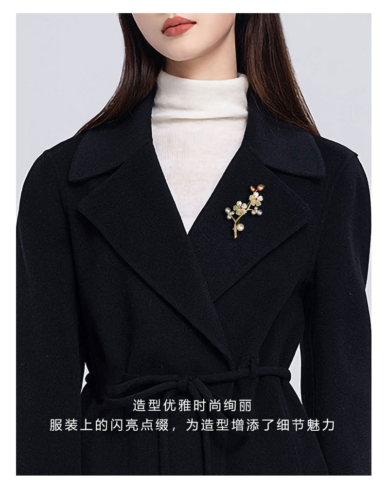 国风复古优雅梅花胸针时尚高级感气质花朵胸花新款奢华