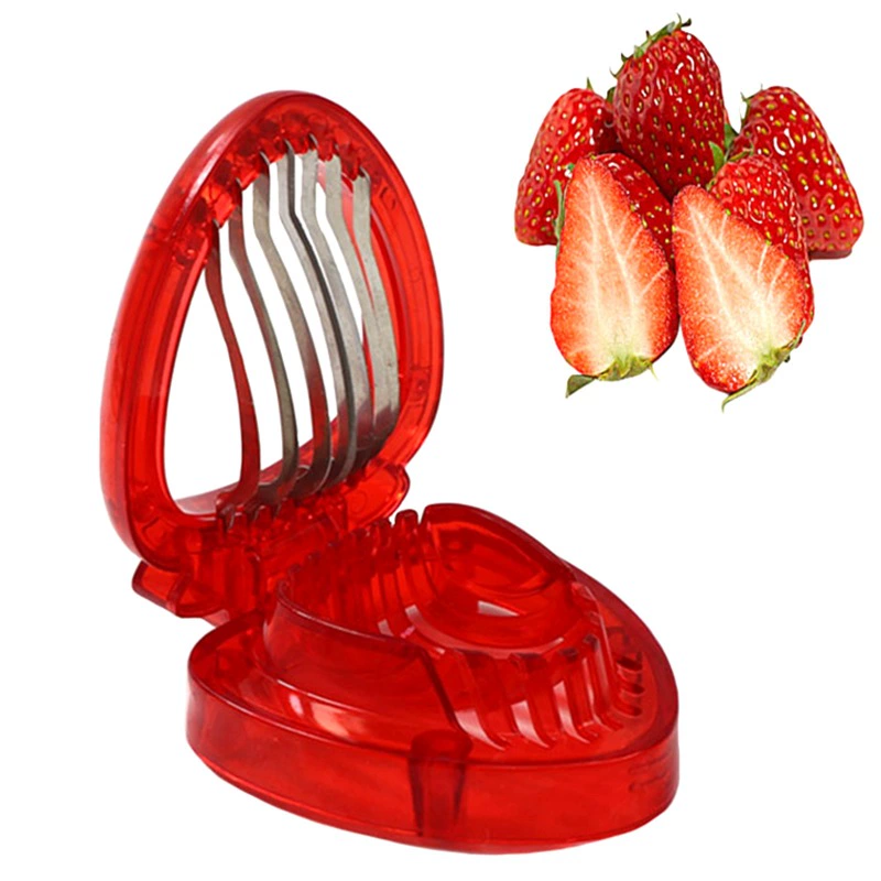 Strawberry slicer fruit cutter to make fruit platter DIY creative home kitchen tools