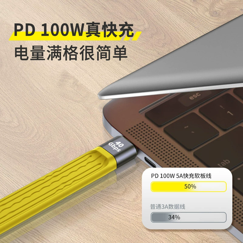 Спотовая линия QC4 PD быстрая зарядка линия Type-C сотовый телефон кабель для передачи данных ноутбук жесткий диск USB мягкая доска короткий