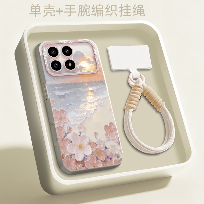 Seaside Oil Painting Flowers Suitable for Redmi K90 Phone Case K80Pro Floral K70E Beautiful K60E Anti-Fall Protective Cover Seaside Oil Painting Flowers Suitable for Redmi K90 Phone Case K80Pro Floral K70E Beautiful K60E Anti-Fall Protective Cover
