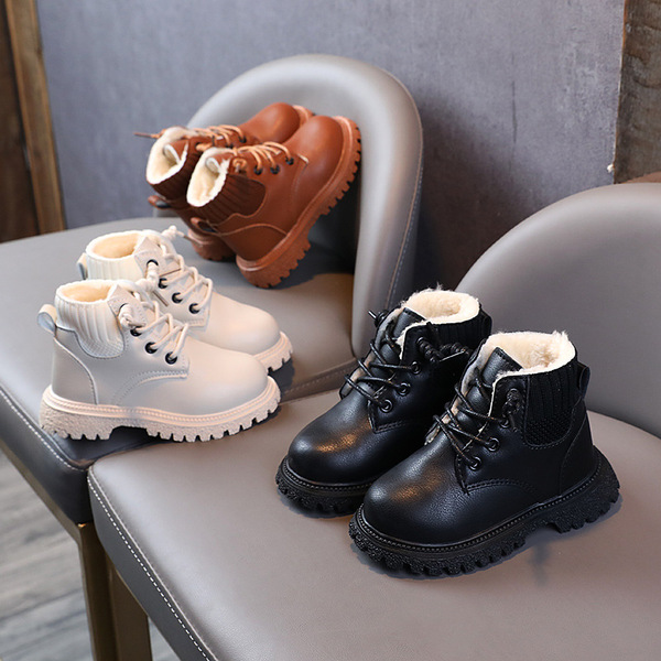 2026 Children's Martin boots with cotton and thickening