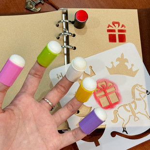 Sponge Finger Cot for Applying and Coloring Face Painting Tools, Children's DIY Handmade Painting Press-On Journal Stamps