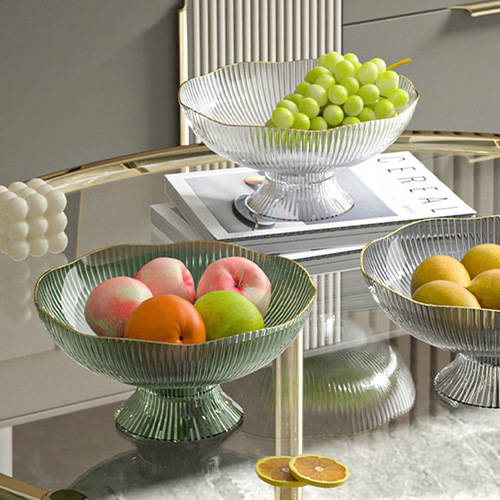 Drainage Fruit Tray Household Living Room Coffee Table Fruit Basket Snack Display Plate Candy Plate Fruit Plate 2024 New Arrival