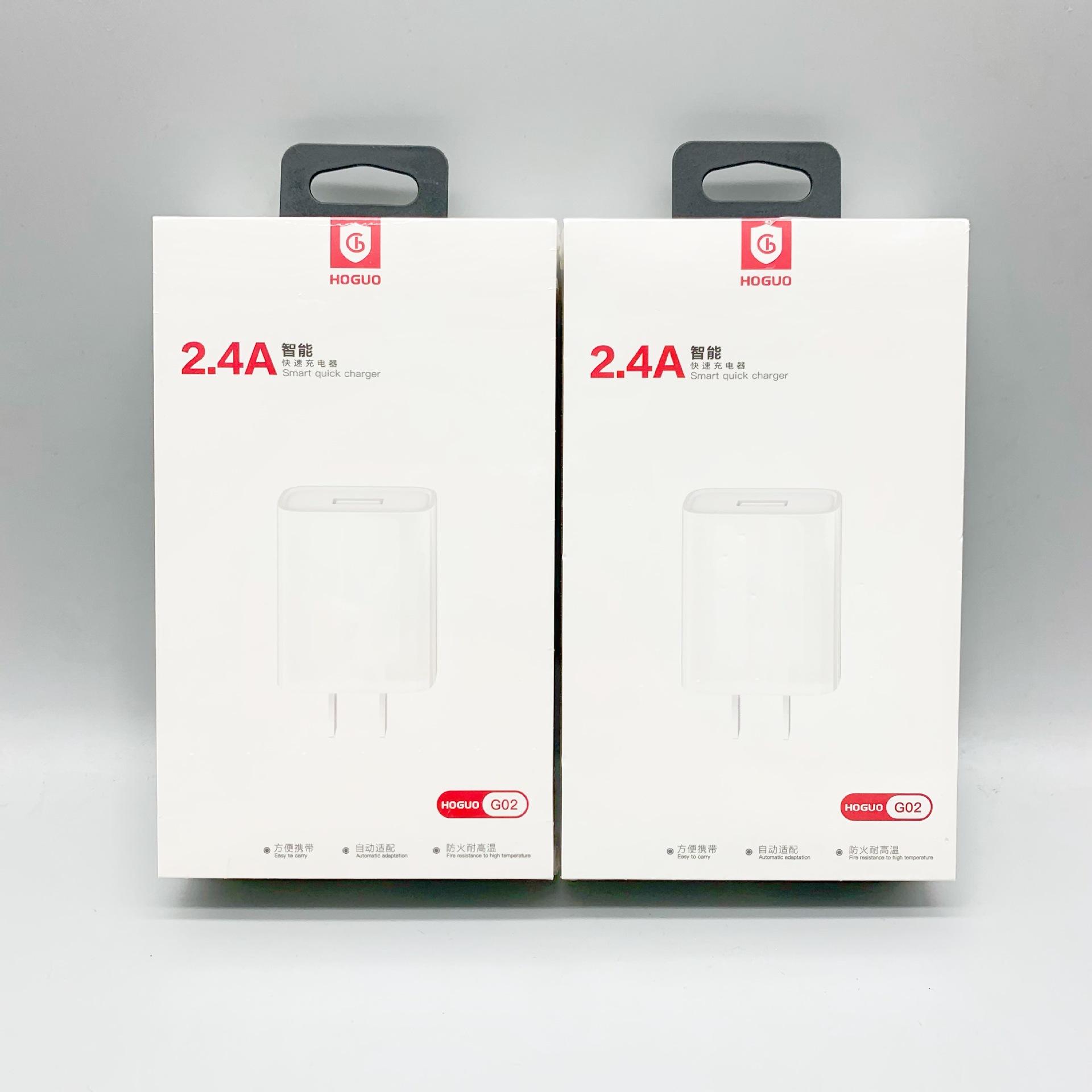 Hongguo 2 mobile phone charger fast charge 2.4A for Android Apple Type-C charging head USB factory direct supply