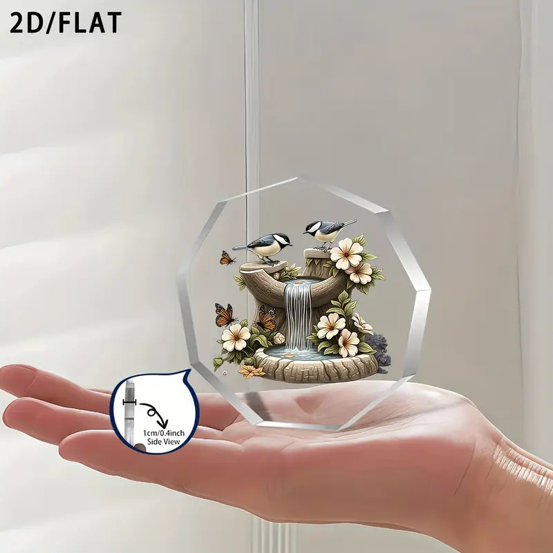 Amazon 新製品ホットセール透明九角形アクリル蝶飾りデスクトップ装飾工芸品テーブルセッティング|undefined