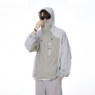 Sun Protection Clothing for Men and Women in Summer, Anti-Uv Hiking Hooded Jacket, Mountain Outdoor Fishing and Mountaineering Clothing