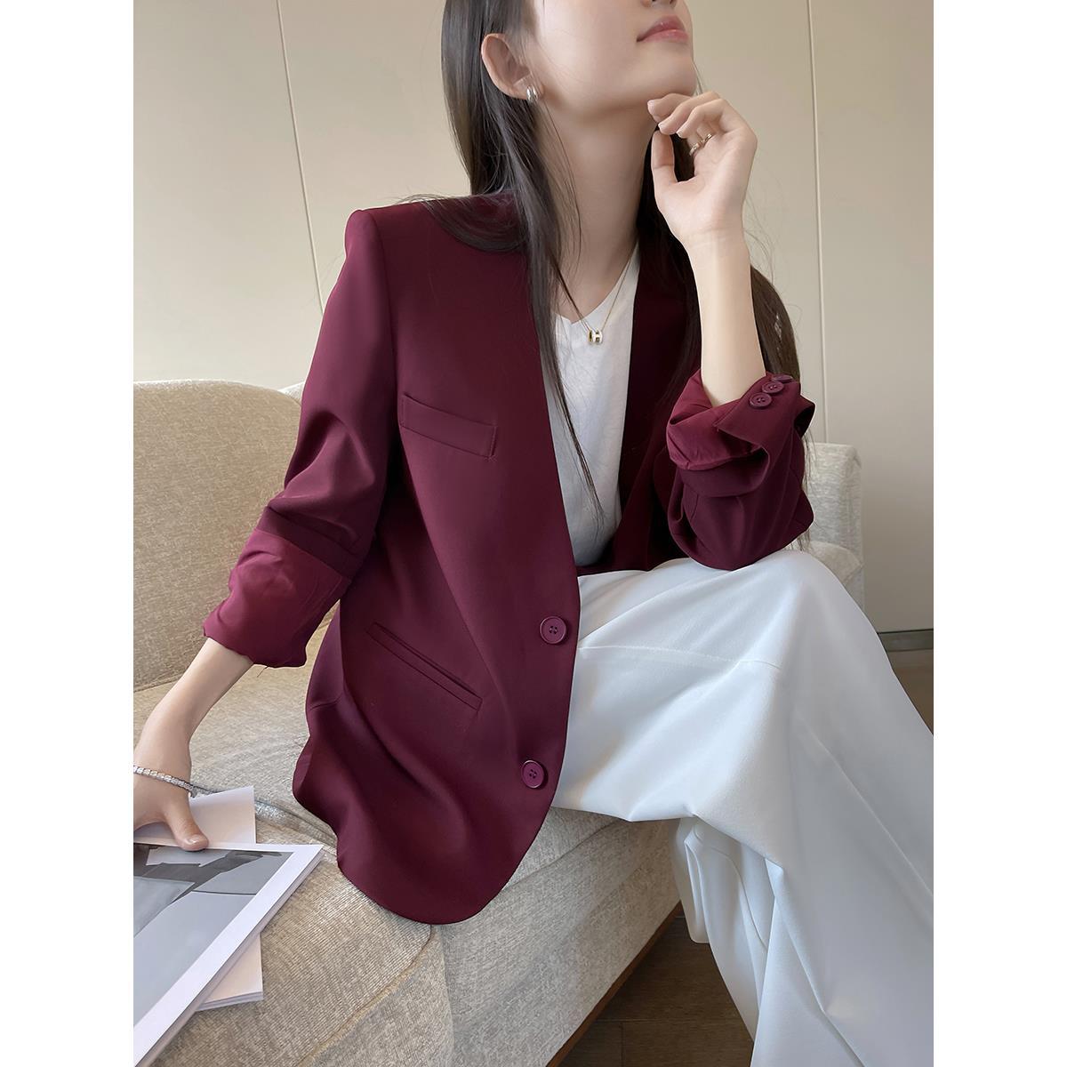 Autumn burgundy long-sleeve