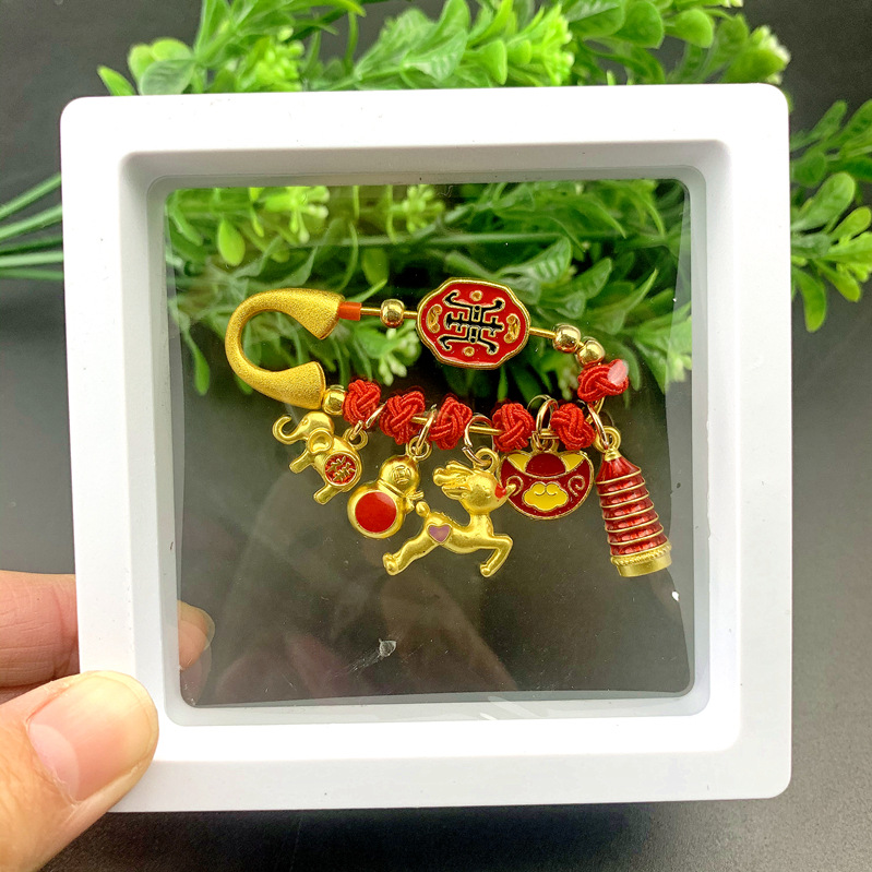 子供の驚き安全ピンの携帯ストラップ赤ちゃんの驚き防止レトロなアクセサリーのペンダント妊婦の平安ブローチ