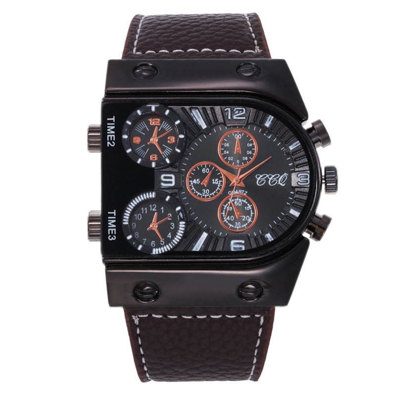 Fashion Geometric Buckle Quartz Men's Watches display picture 2