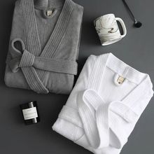 家居服毛巾布纯欲风酒店同款浴袍女士长款情侣毛巾睡袍吸水速干