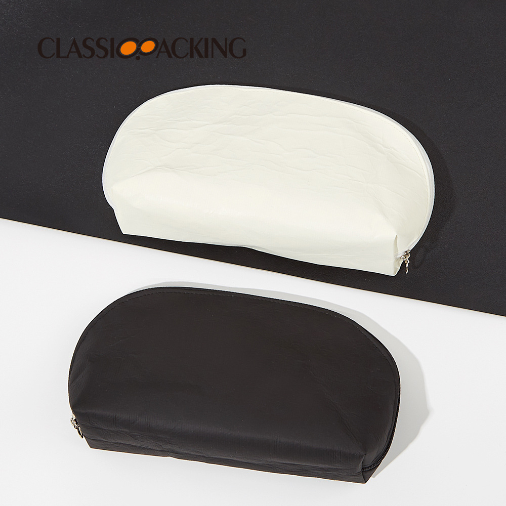 Estilo japonés simple DuPont bolsa de cosméticos de papel bolsa de viaje portátil impermeable bolsa de almacenamiento con logotipo impreso