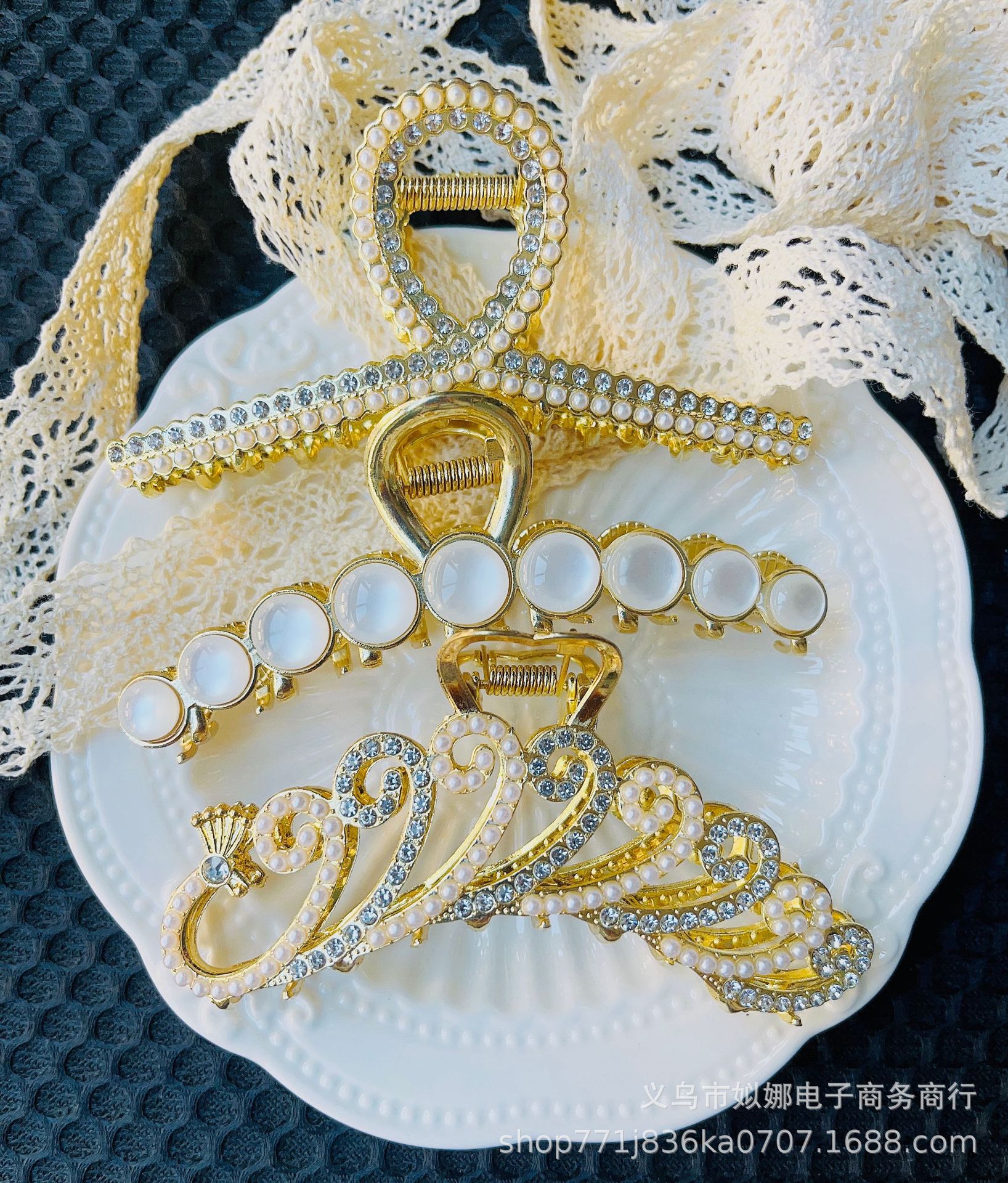 Korean Style New Fashionable New Alloy Electroplated Head Clip Elegant Fashionable Large Women's Shark Clip Clip