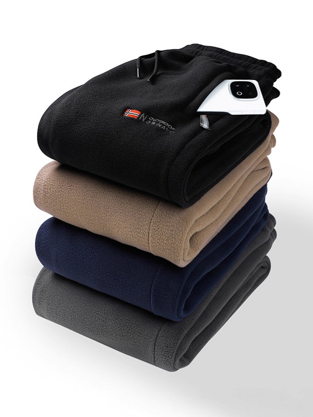 Pantalones de Forro Polar de Doble Cara para Invierno, 780g, Alta Calidad, Populares para Exportación, para Hombre y Mujer, Pantalones con Forro Polar para Mayor Calidez y Uso Casual.