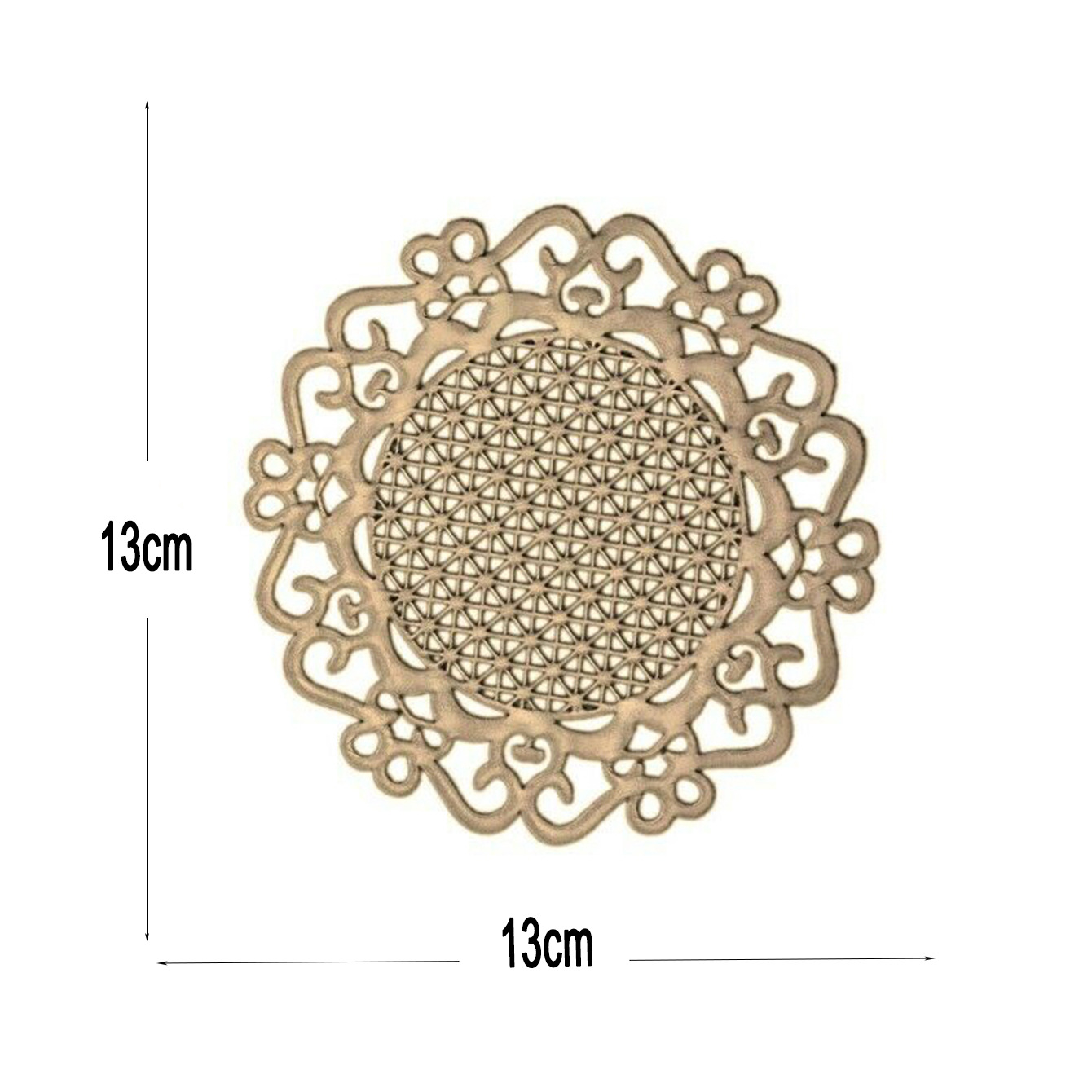 중국매듭 13cm 코스터 [골드]