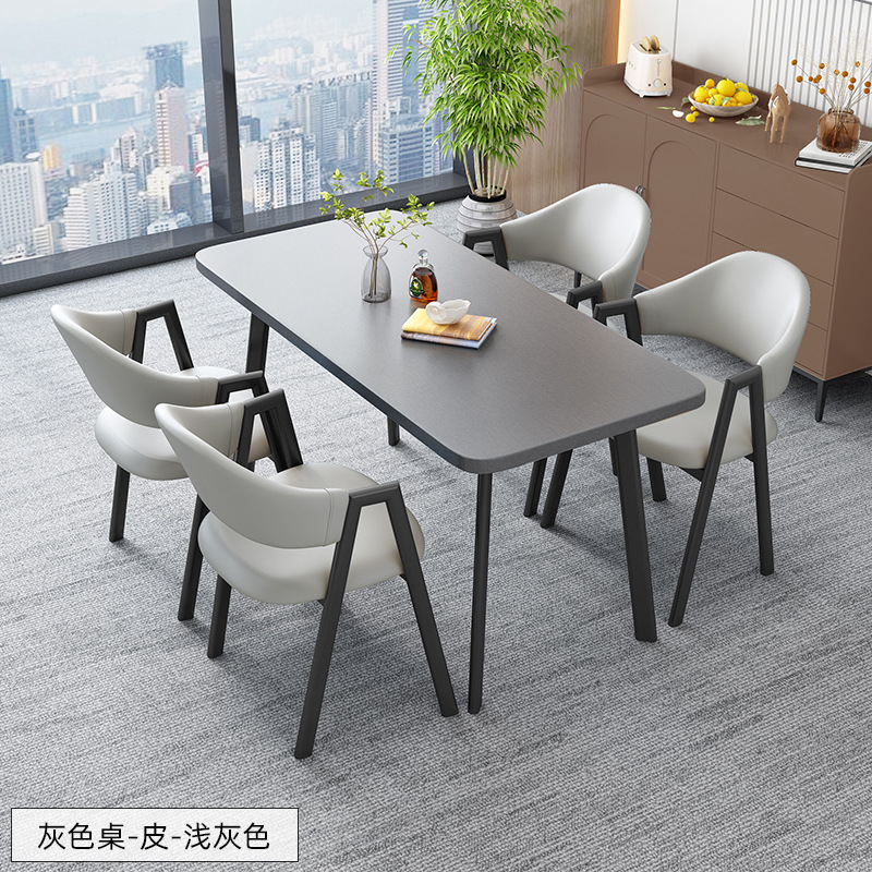 北欧の長方のテーブルは簡単で、業務的に接客します。