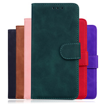 适用摩托罗拉 G15 商务手机皮套 Edge50Fusion 肤感纯色翻盖插卡