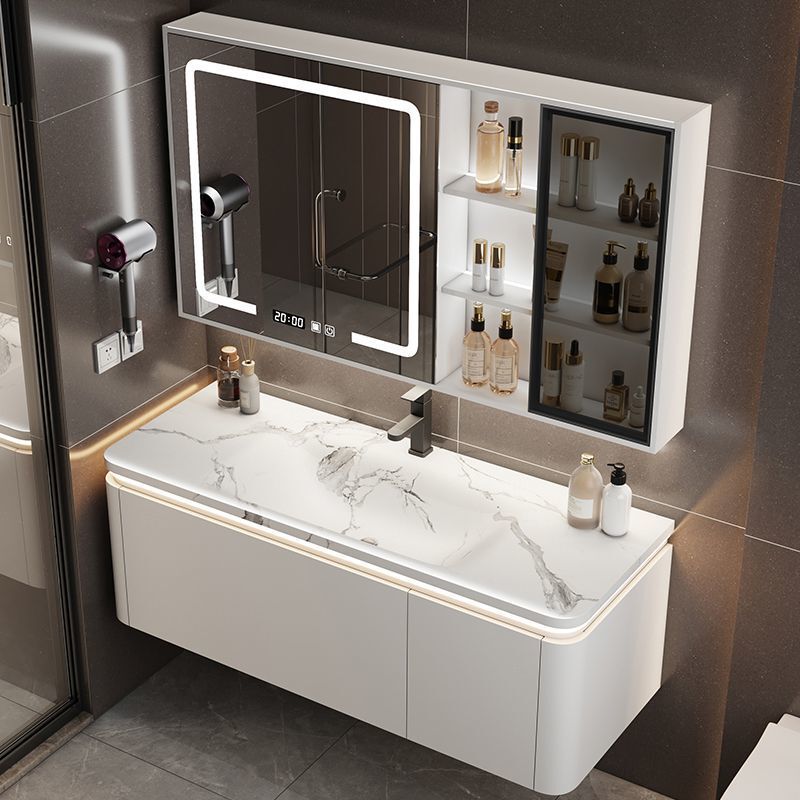 Smart Bathroom Sink Washbasin Slate Hot-Bent Integrated Basin Washbasin Cabinet Combination Simple Bathroom Bathroom Cabinet Smart Bathroom Sink Washbasin Slate Hot-Bent Integrated Basin Washbasin Cabinet Combination Simple Bathroom Bathroom Cabinet