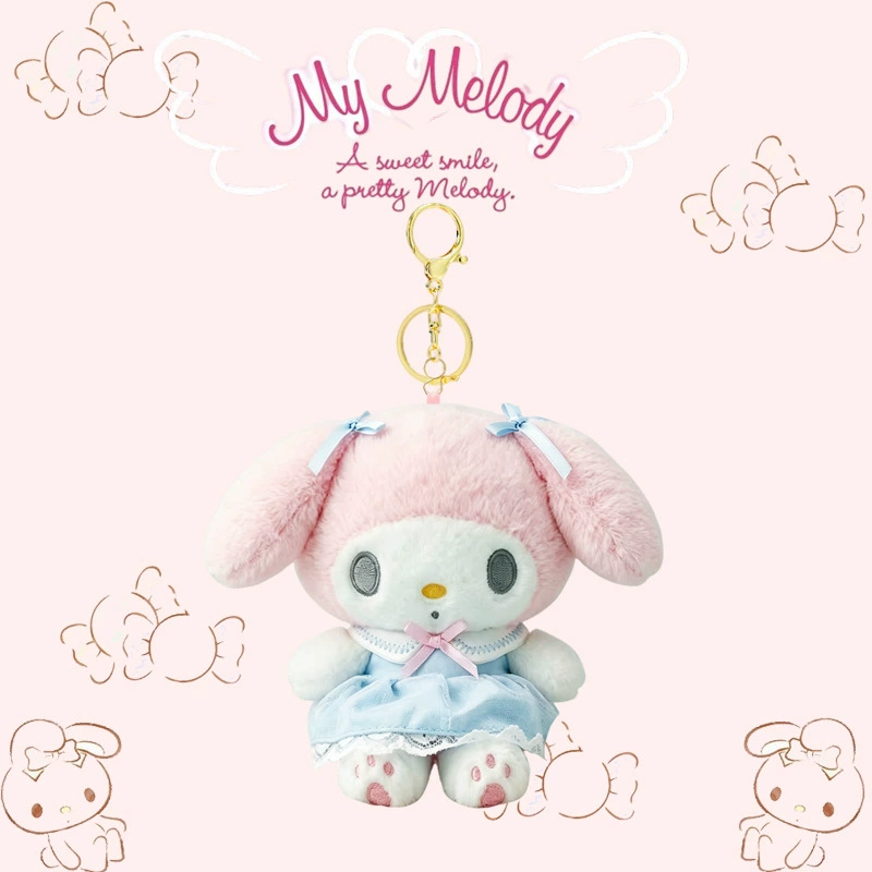 Плюшевая игрушка (Sanrio Hello Kitty) 10 см брелок/декор для сумки, оригинальное качество