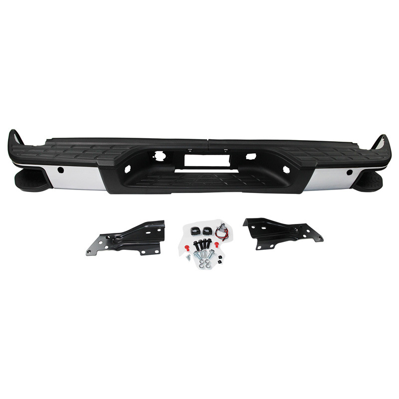 Aplicable a Chevrolet 08-13 Silverado Rear Bar Solode Modificado con Pedal lateral Galvanizado con agujeros de radar