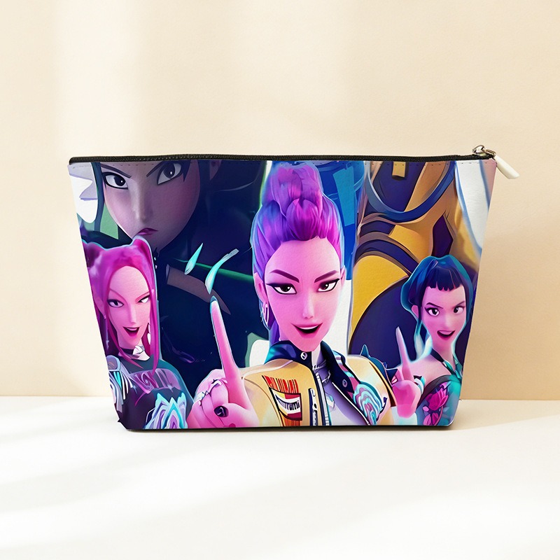 Explosión transfronteriza PU cuero caza de brujas bolsa de almacenamiento impermeable bolsa de maquillaje portátil bolsa de almacenamiento con cremallera bolsa pequeña
