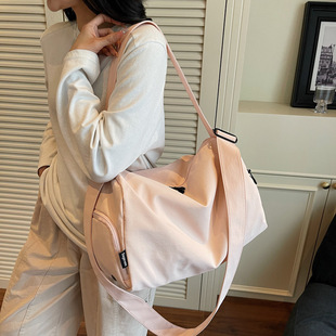 Sports Yoga Fitness Bag Short-Distance Simple Solid Color Lightweight Travel Bag Fashionable Large-Capacity Women's Storage Crossbody Bag