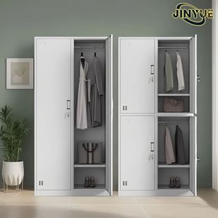 Dormitory Staff Wardrobe School Apartment Cabinet Construction Site Temporary Iron Locker Gym Bathroom Locker with Lock