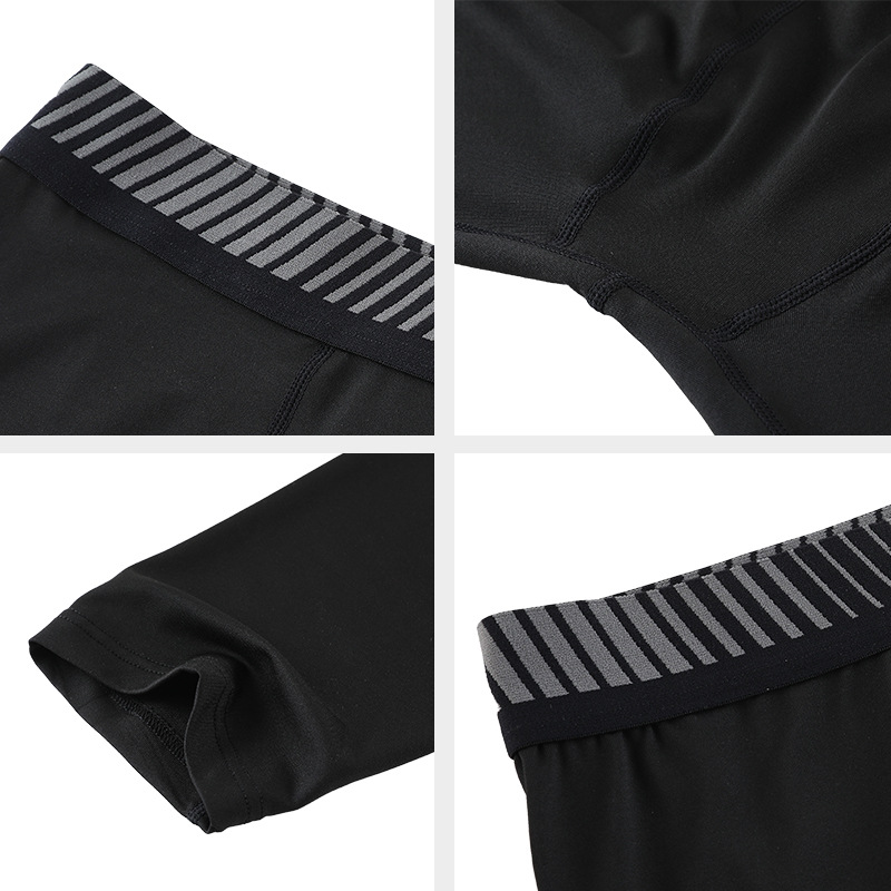 Pantalones deportivos para hombre para comercio transfronterizo, ropa de entrenamiento para correr al aire libre, ropa de fitness de alta elasticidad y secado rápido, mallas de capa base