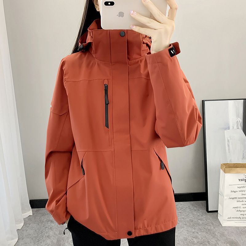 冲锋衣外套女新款秋冬可拆卸两件套户外加绒加厚保暖登山运动服男|undefined