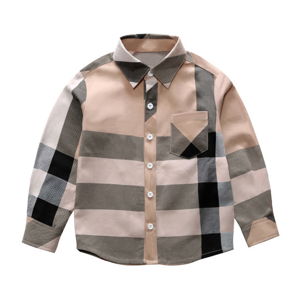 Autumn fashionable trend base body-friendly shirt for boys