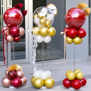 Wedding Supplies Wave Ball Column Wedding Room Decorations Scene Setup Balloons Opening Celebration Table Decorations