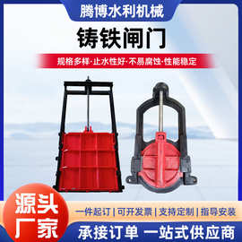 铸铁闸门源头厂家供应双向止水启闭机水阀镶铜圆闸门