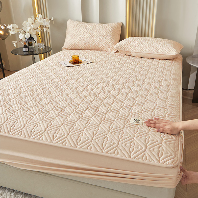 2025 nueva sábana acolchada antibacteriana de fibra de soja de algodón crudo de clase A para madres y bebés